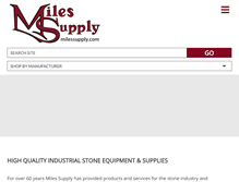 Tablet Screenshot of milessupply.com